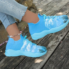Women's Print Sock Sneakers Lightweight Running Shoes