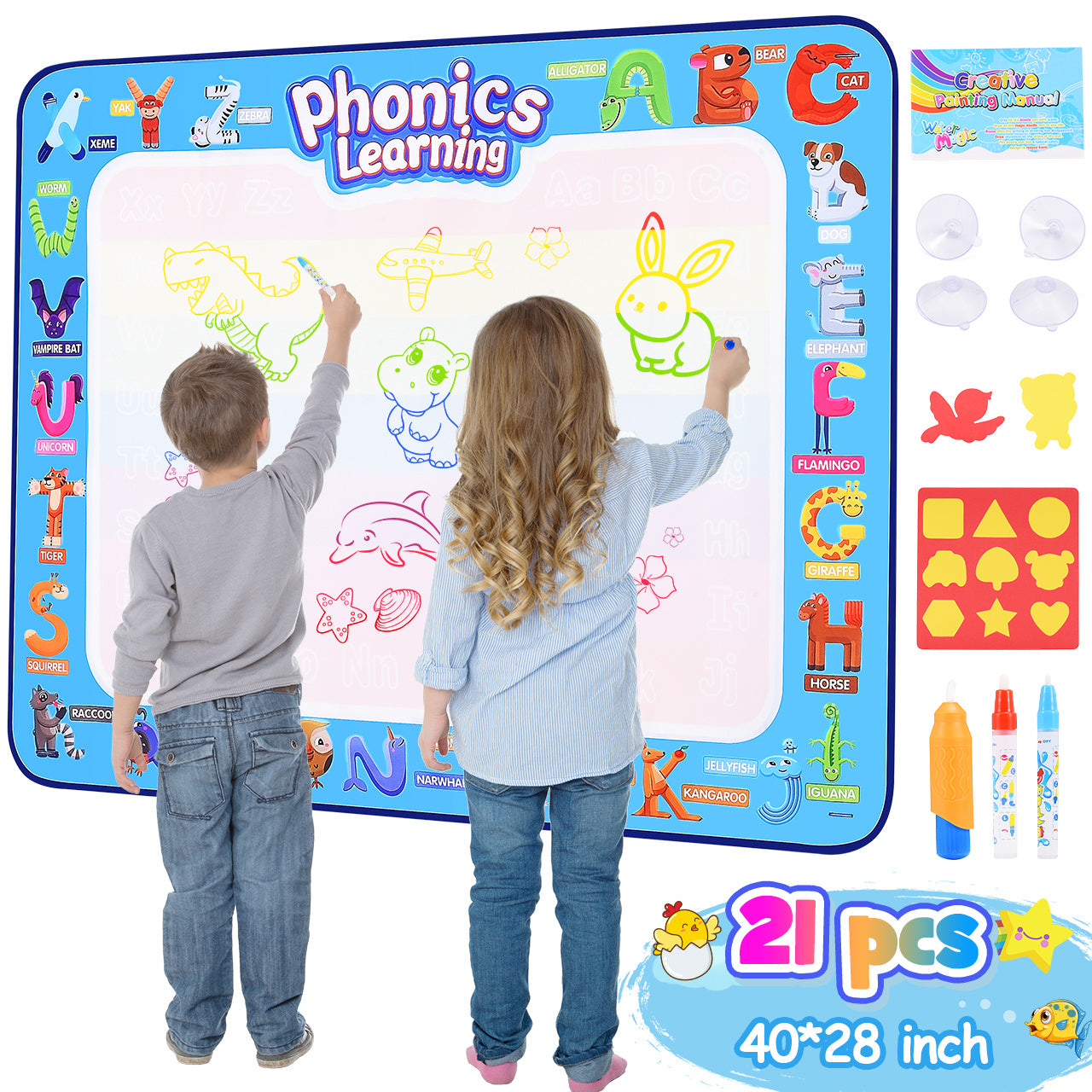 Water Mat Educational Toy for Girls, Birthday Gift