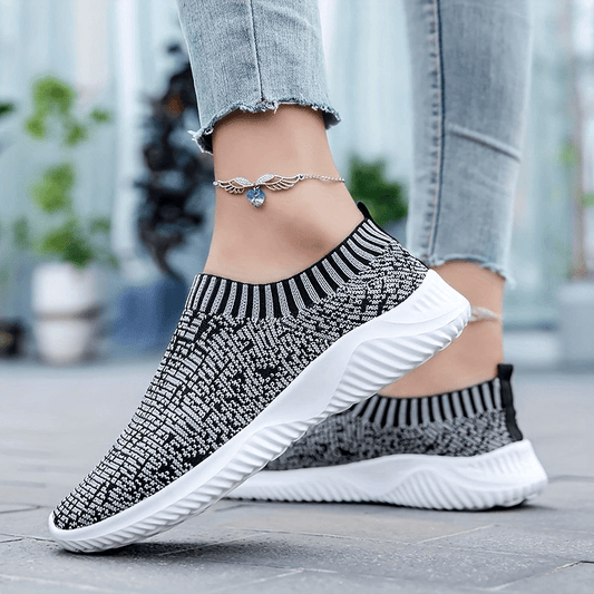 Women's Knit Sock Shoes Slip On Low Top Sports Shoes
