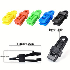 10 20pcs Tent Canopy Windproof Clips for Camping Hiking