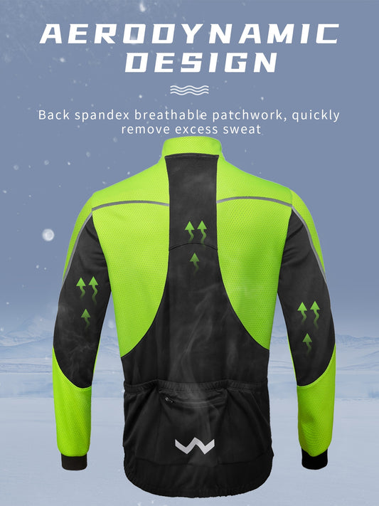 Men's Warm Waterproof Mountain Bike Riding Jacket Coat