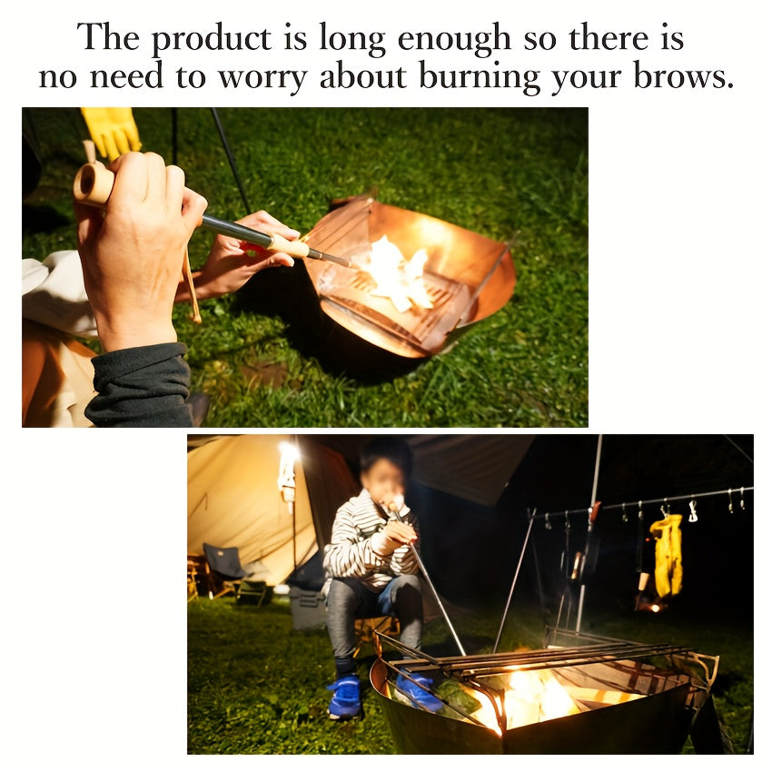 Retractable Fire Poker 04 Cm Extra Long Portable Campfire Poker