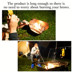 Retractable Fire Poker 04 Cm Extra Long Portable Campfire Poker