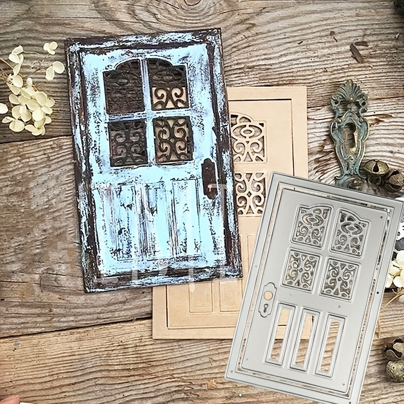 Retro Door Metal Cutting Dies for Scrapbooking Paper Craft