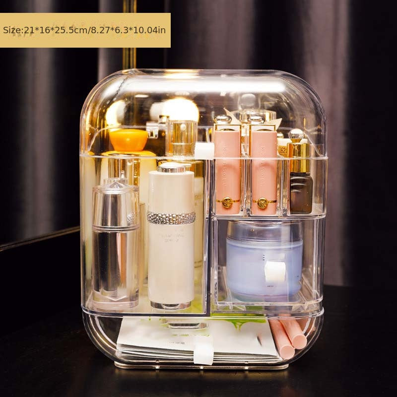 Clear Makeup Organizer with Drawers - Large Capacity Cosmetics Storage
