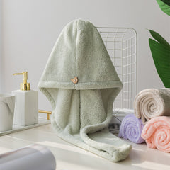 Multicolor Hair Drying Cap Towel Wrapping Hat Shower Cap