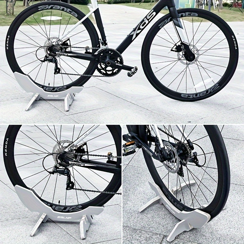 Adjustable Wooden Bicycle Stand Indoor Outdoor Bicycle Rack