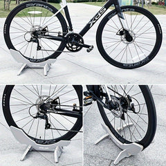 Adjustable Wooden Bicycle Stand Indoor Outdoor Bicycle Rack