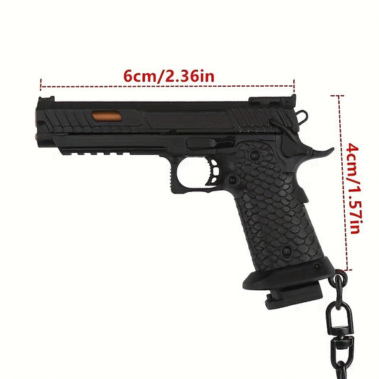 Mini Pistol Keychain Model for Men and Women