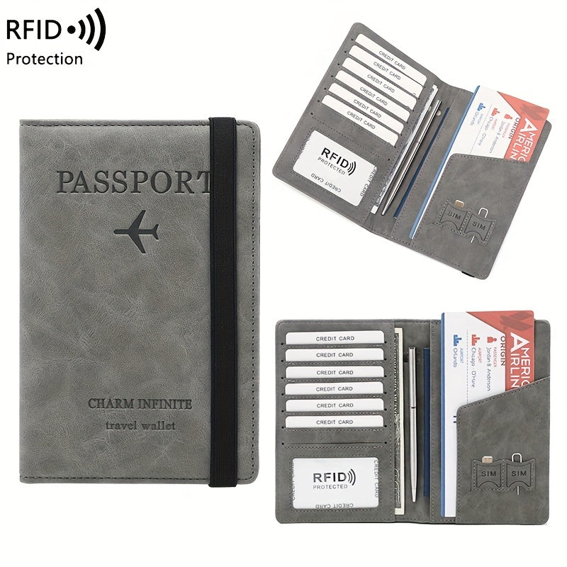 Anti Theft RFID Card Passport Bag for Travel