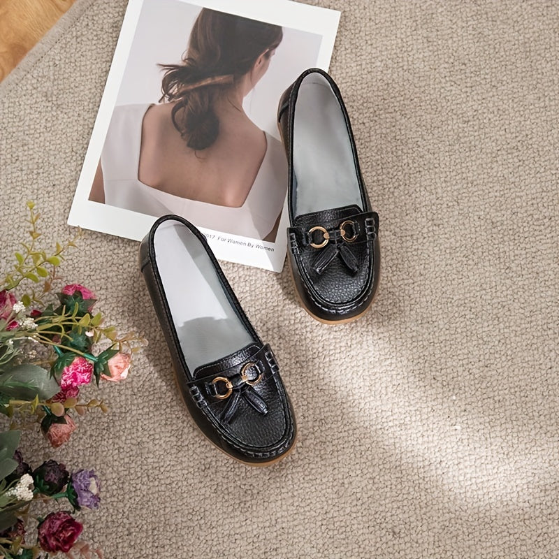 Women's Bowknot Loafers Casual Slip On Shoes