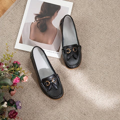 Women's Bowknot Loafers Casual Slip On Shoes