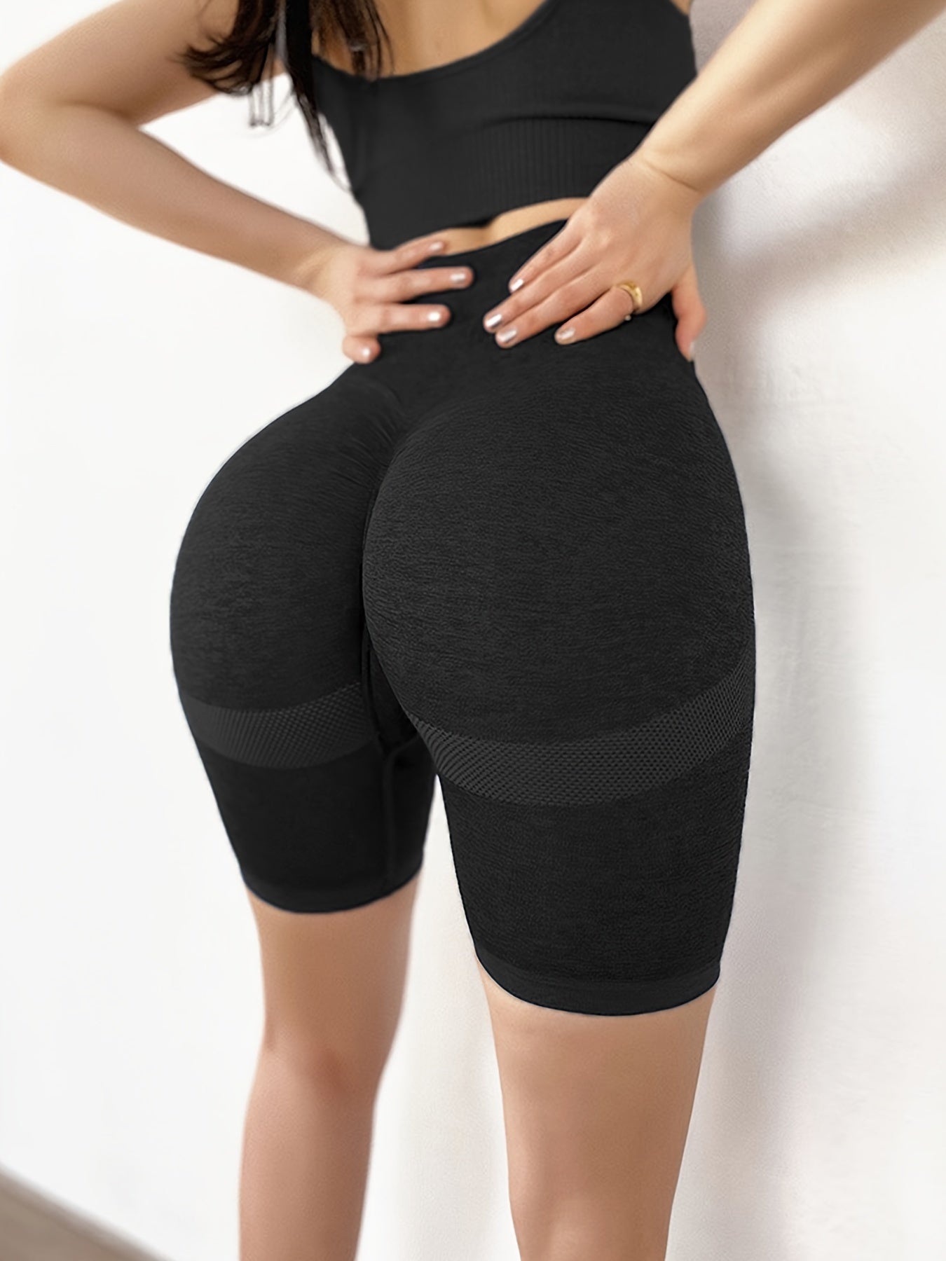 High-Waisted Seamless Workout Shorts for Women