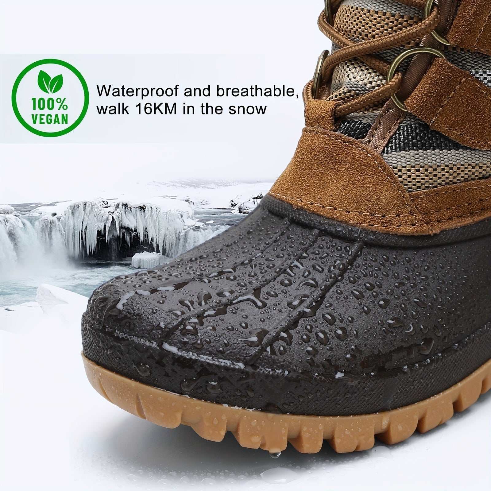 STQ Waterproof Winter Boots Women Cold Weather Duck Boots