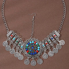 Bohemian Gemstone Head Piece Hair Accessory for Women