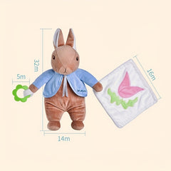 Plush Soothing Towel Baby Pacifier Doll Infant Saliva Towel for Pacifying