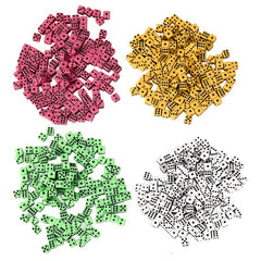 100pcs 8mm 4 Plastic Dice for Parties Chess Games