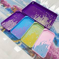Colorful Diamond Painting Tray 3 in 1 Diamond Painting Tray Tools