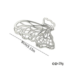 Y2K Silvery Butterfly Hair Claw Clip Headdress Accessories