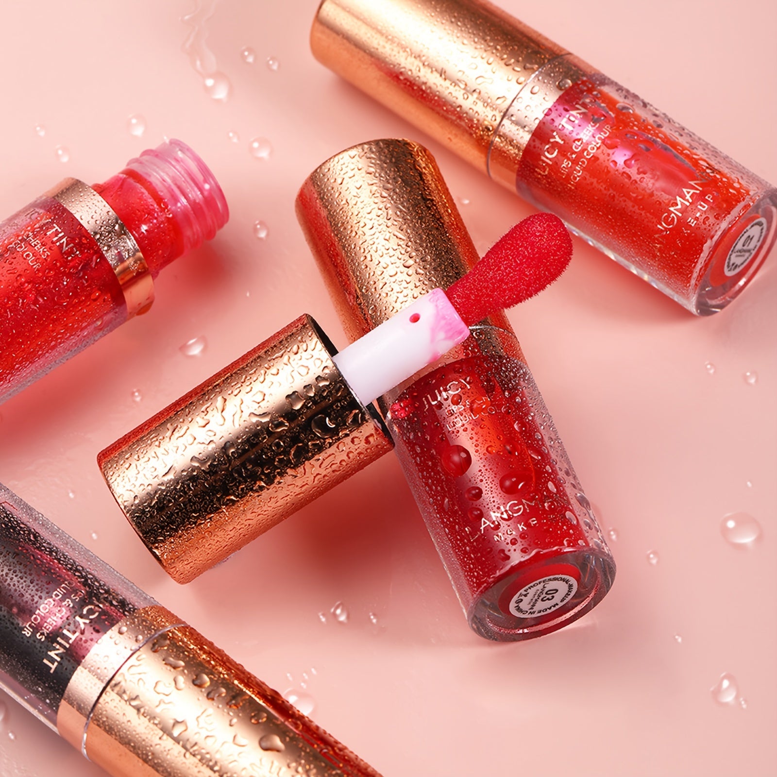 Lipstick Watery Lip Glaze Dual Use Velvet Texture Long Lasting Lip Tint