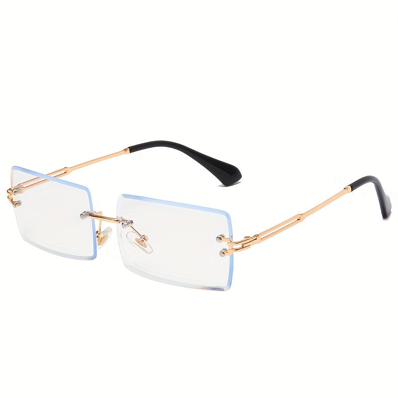 Rimless Gradient Sunglasses UV400 for Beach Party