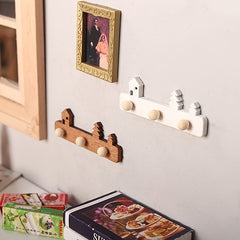 2Pcs 1 12 Dollhouse Wall Mount Rack Hanging Shelf Storage Stand Furniture Model
