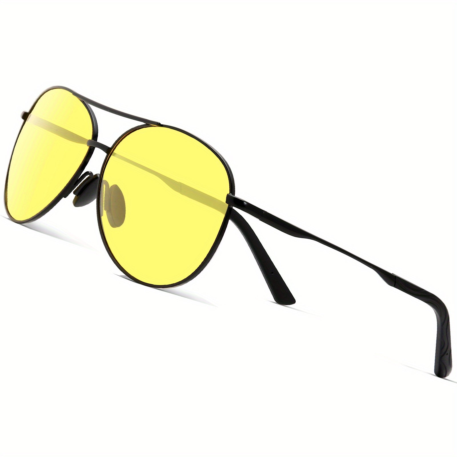 Night Driving Glasses Polarized Sunglasses Anti Glare Retro Aviator