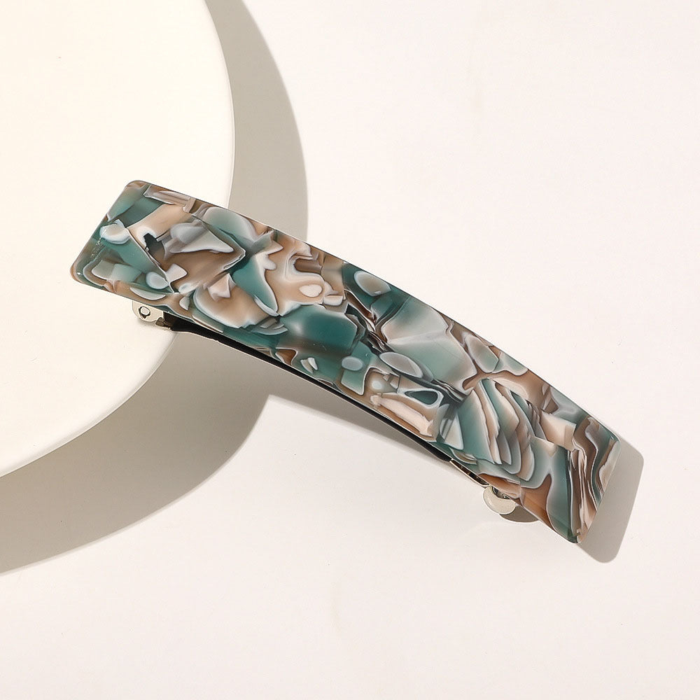 Tortoiseshell Hair Clips Rectangular Buckle Acetate Hair Accessories