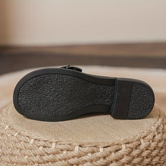 Women's Chunky Heel Loafers with Bowknot Detail