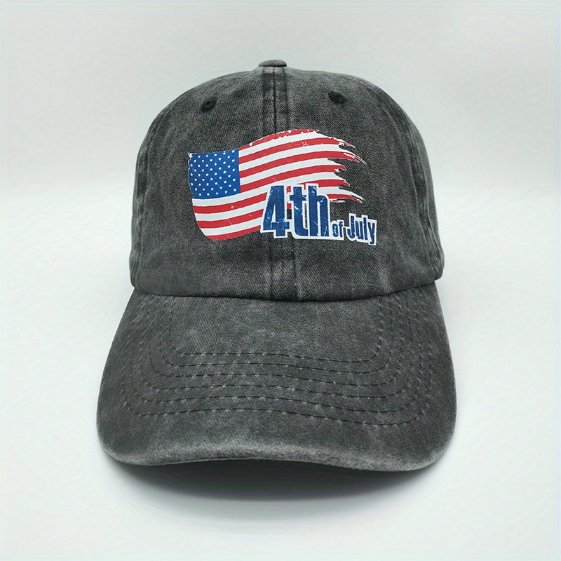 American Flag Independence Distressed Baseball Cap Dad Hat