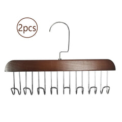 2pcs 8 Hook Underwear & Hat Storage Hanger with Hat Rack