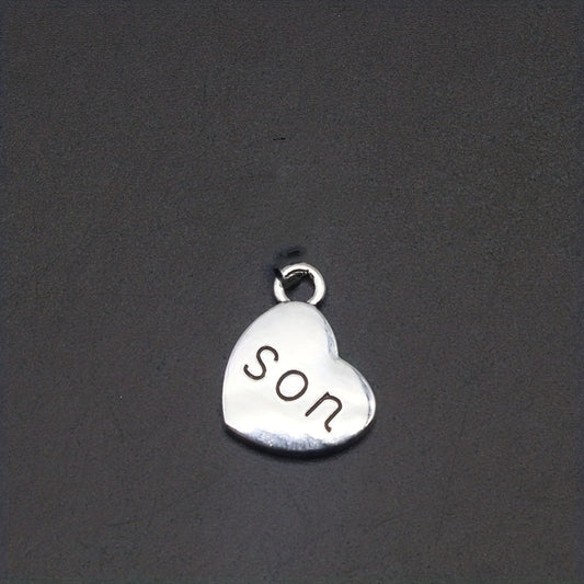 1pc DIY Retro Alloy Jewelry With Letter Pendant For Men