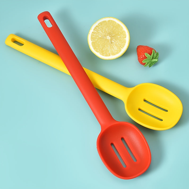 Silicone Slotted Spoon Non Stick Cooking Spoon Heat Resistant