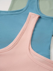4-Pack Sleeveless Crop Tank Tops for Summer Casual Wear