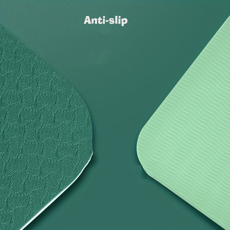 6mm Soft TPE Yoga Mat With Asana Guide Line & Storage Bag
