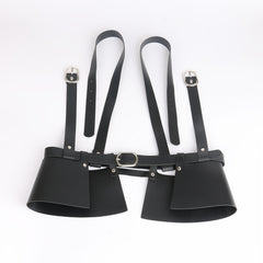 PU Leather Harness Belt Adjustable Waistband For Women