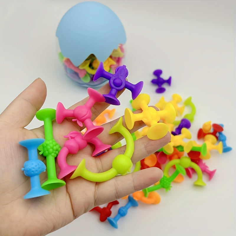 50pcs Fruit Suction Cup Building Blocks Set Creative Construction Kit