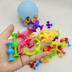 50pcs Fruit Suction Cup Building Blocks Set Creative Construction Kit