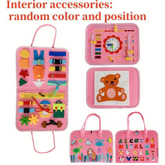 DOBIYAR Sensory Activity Board Educational Toy Fine Motor Skills Gift