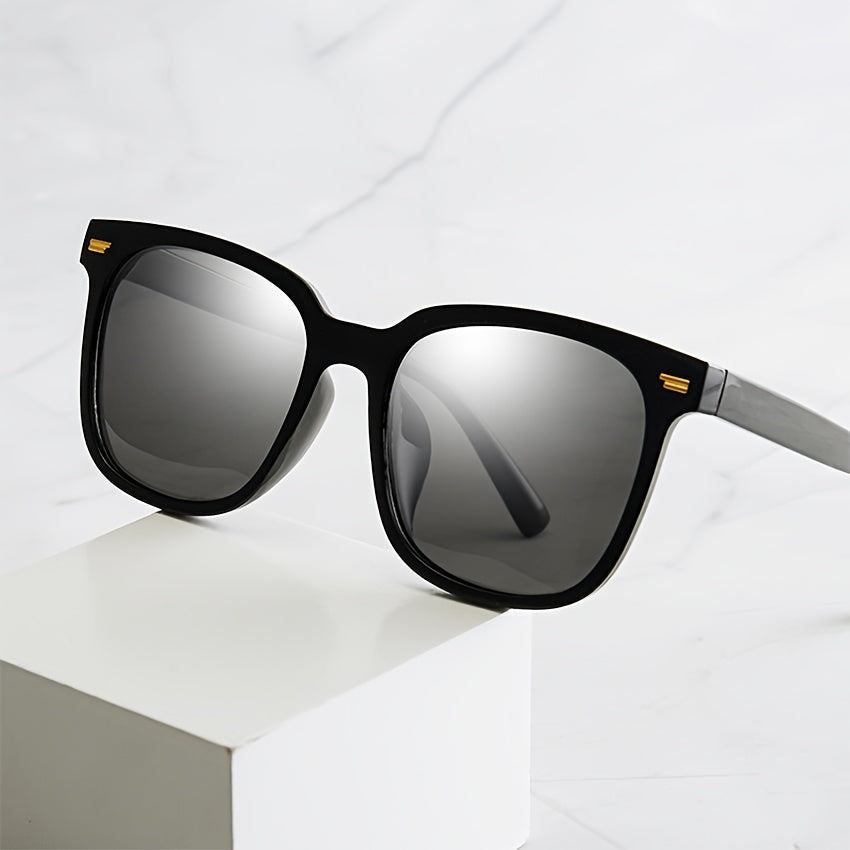 Anti Glare Sunglasses PC Lens Outdoor Driving Square Sunshade Glasses