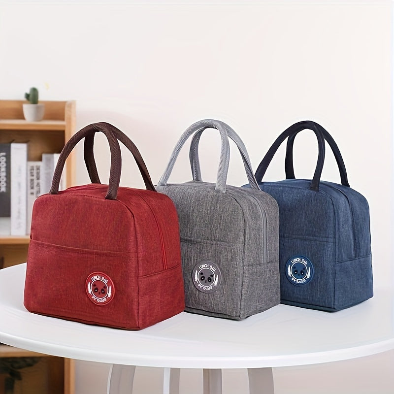 Insulated Animal Print Oxford Fabric Leakproof Multiple Compartments Lunch Bag