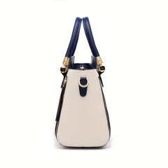 Women's Colorblock Tote Bag Satchel Shoulder Bag