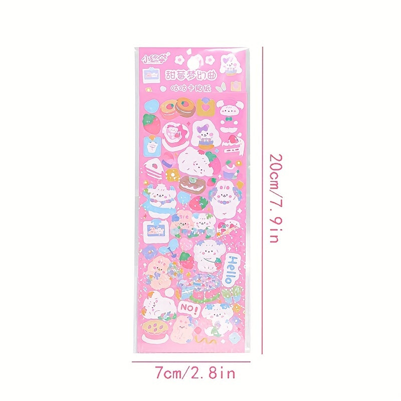 Kawaii Stickers Card Set Pocket Material Cute Card Stickers
