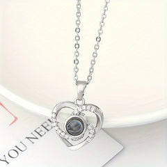 Eternal Red Rose & 'I Love You' Necklace - Perfect Gift for Her