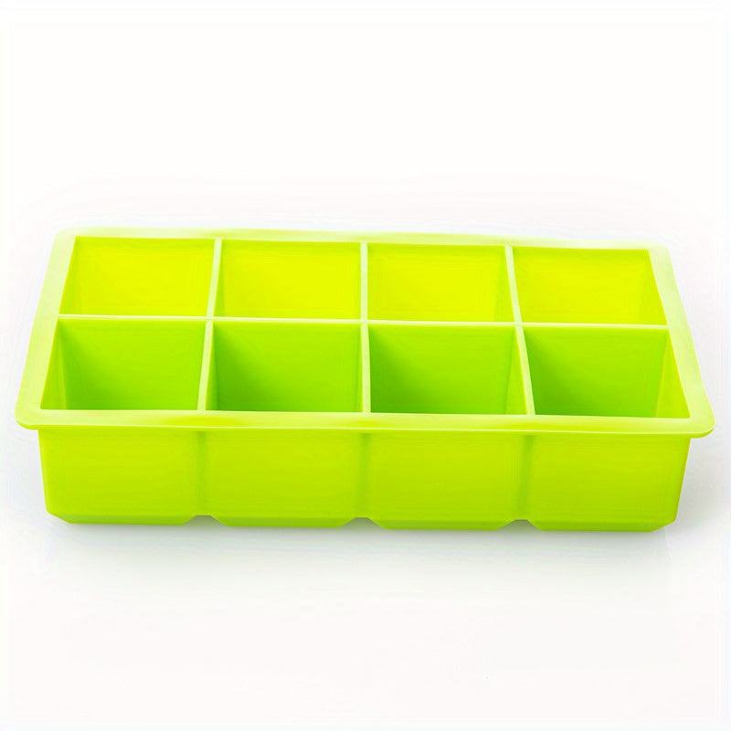 8-Grid Silica Gel Ice Cube Mould for Easy Ice Making