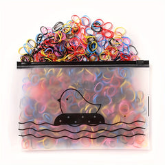 1000 2000pcs Mini Nylon Colorful Hair Ties Elastic Hair Accessories Set