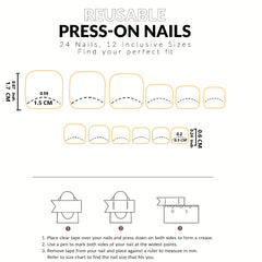 24pcs Glossy Red Square Press On Toe Nails with Glue Stick and Nail File