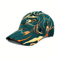 Men's Digital Print Hip Hop Cap Outdoor Sun Hat