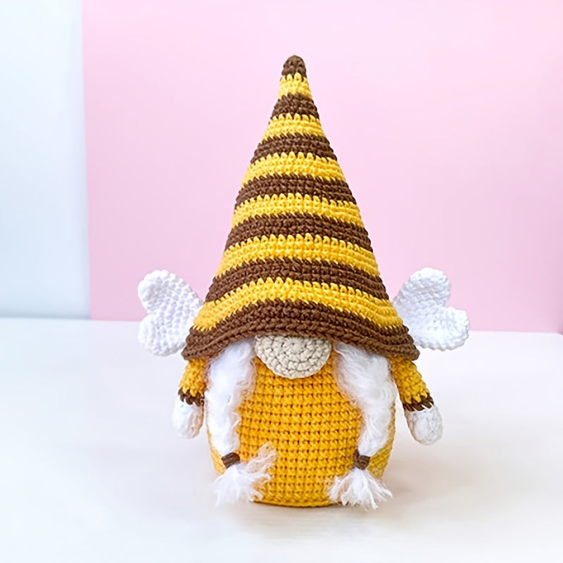 Bee Dwarf Sunflower Knitted Plush Doll Decoration