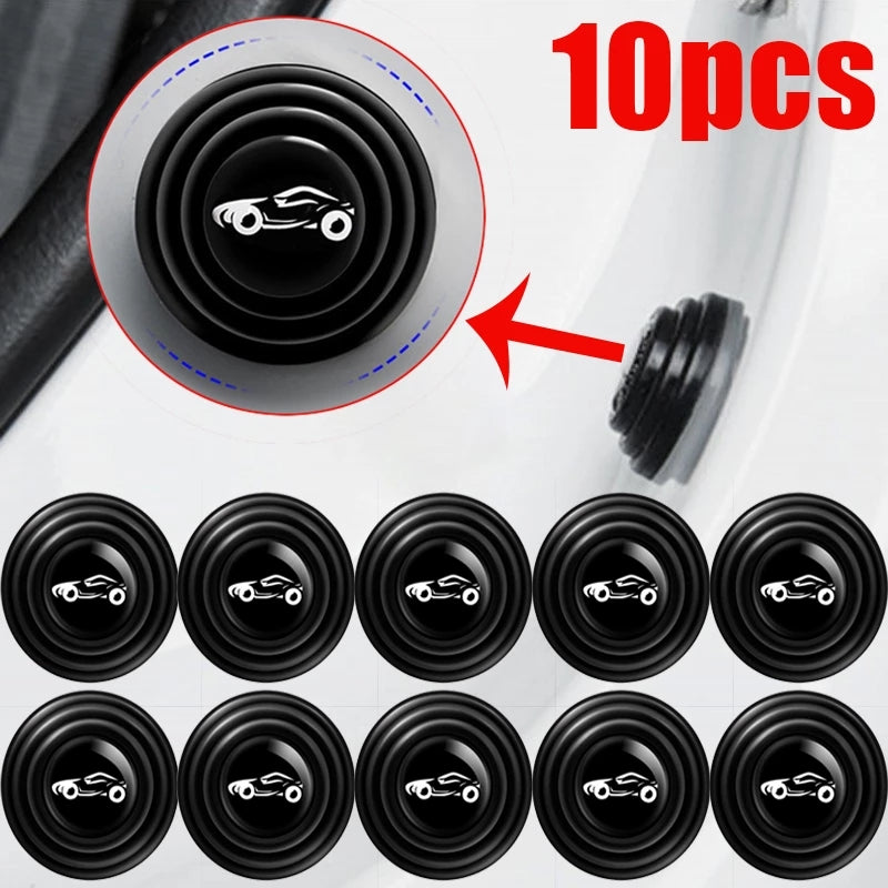 10Pcs Car Anti-collision Silicone Pad for Door Closing Shock-proof